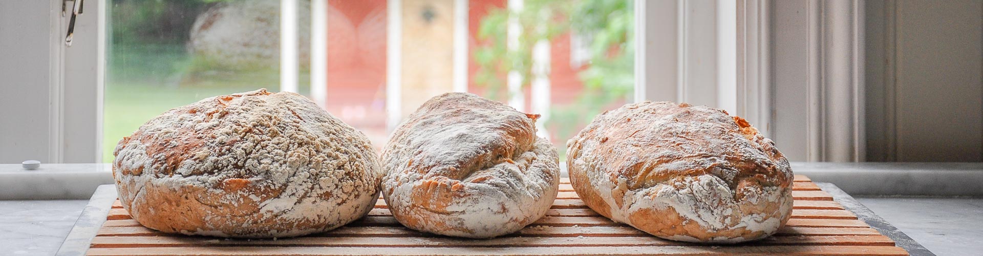 Hembakt bröd på Pensionat Solgården